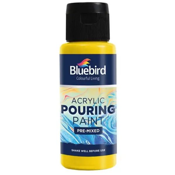 Acrylic Pouring Paint Pre-mixed – 100 ml – Set of 6 Primary - Image 11