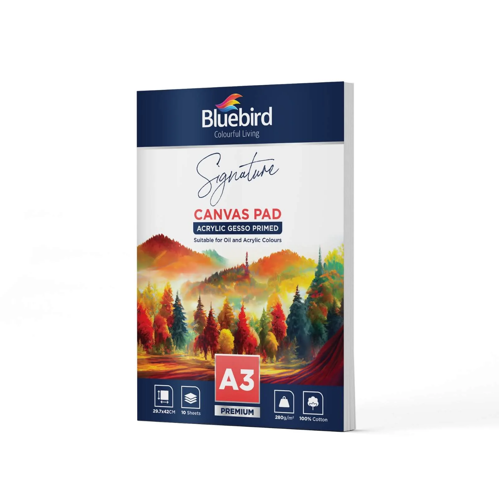 Bluebird Signature Canvas Pad - 280 gm - 10 sheets - Image 4
