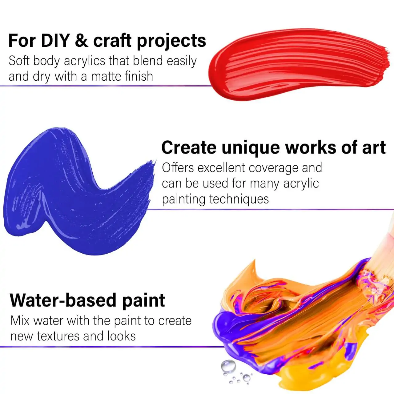 Fabric Paints 25 ml – Set of 6 – Neon - Image 4