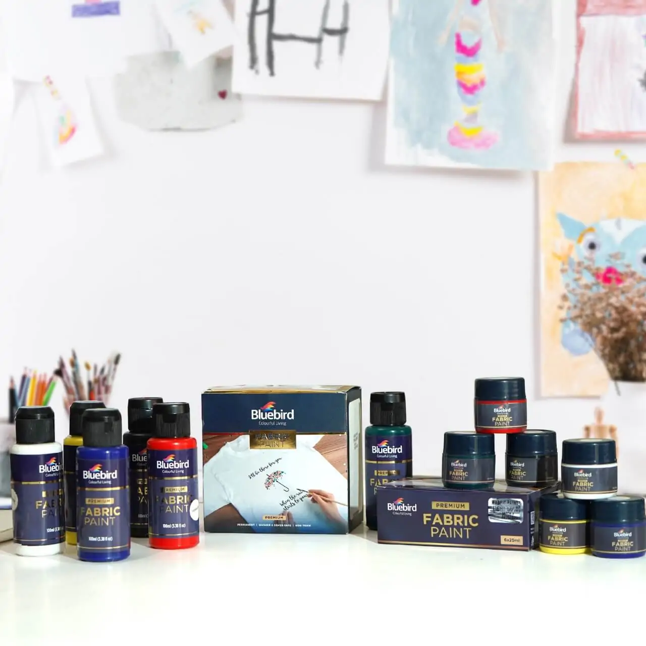 Fabric Paints 25 ml – Set of 6 – Neon - Image 5