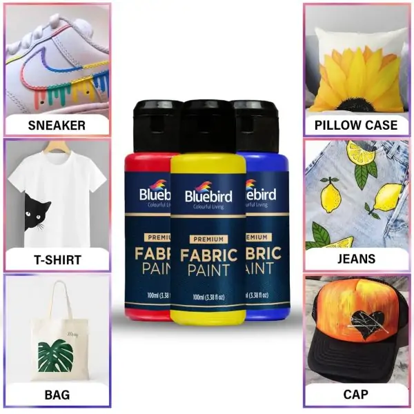 Fabric Paints 25 ml – Set of 6 – Pastel - Image 6