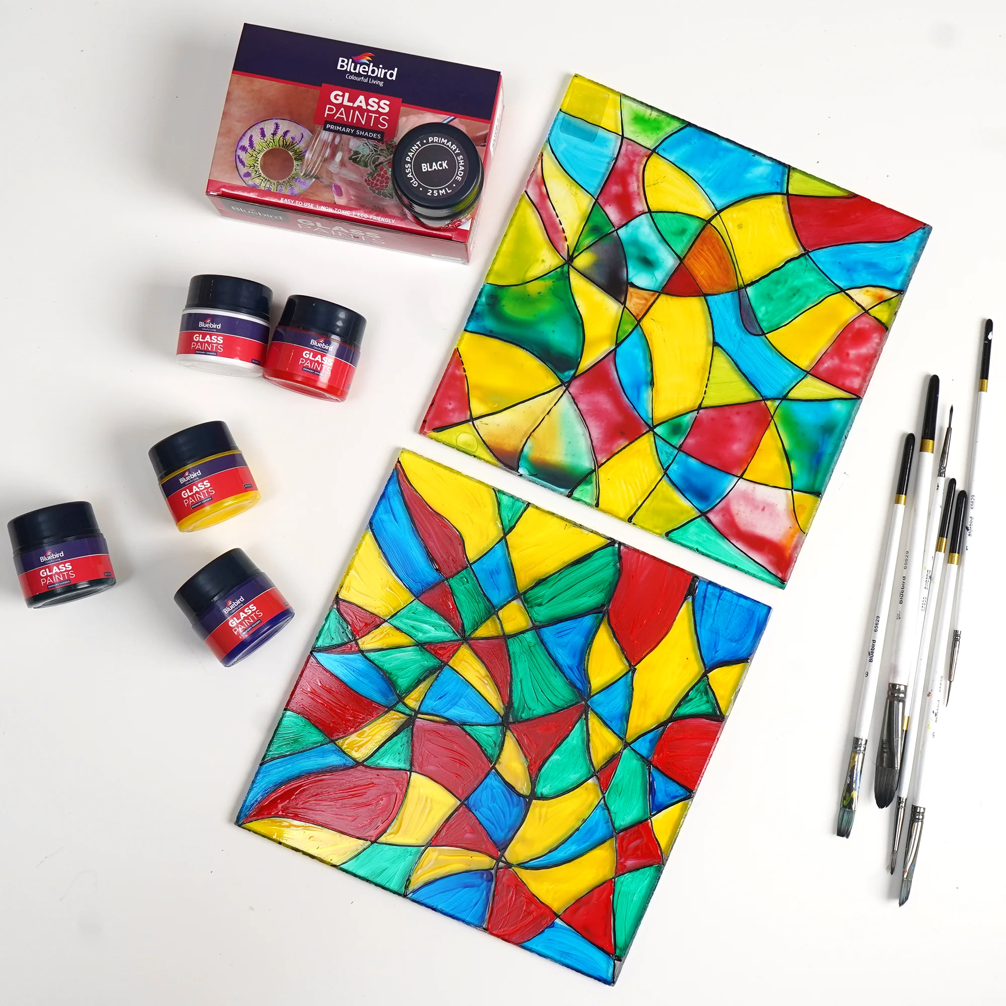 Glass Paints - 25 ml - Set of 6 Primary - Image 3