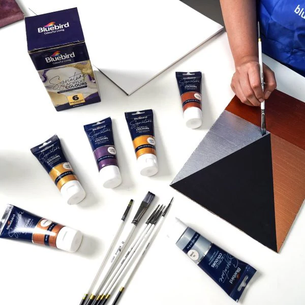 Signature Acrylic Colours - 75 ml - Set of 6 PEARLESCENT - Image 3