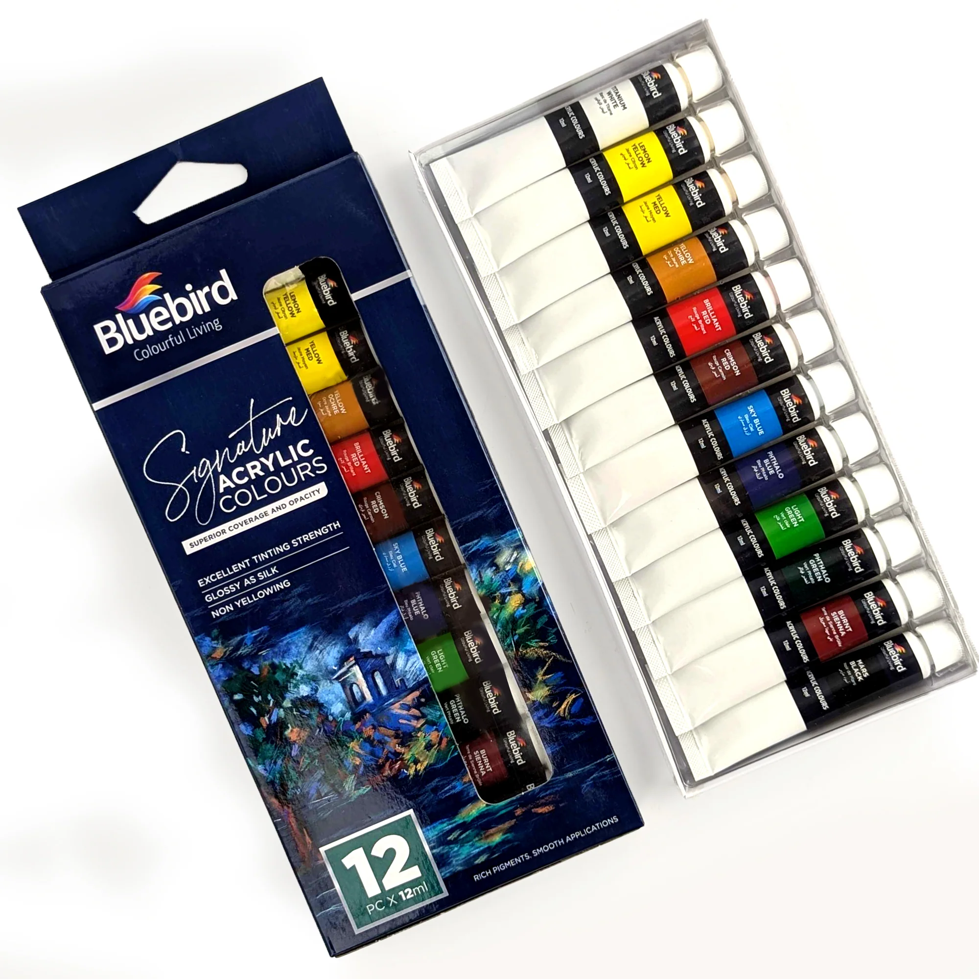Signature Acrylic - Set of 12 x 12ml tubes - Image 2