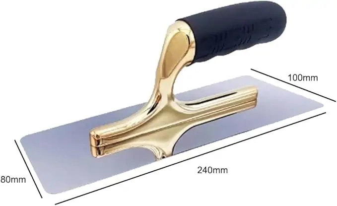 Stainless Steel Trowel Venetian Plaster Trowel Paint & Plaster Trowel Plaster Tools Flat head Concrete Finishing Trowel with New foam plastic Handle - Image 3