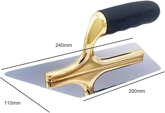Stainless Steel Trowel Venetian Plaster Trowel Paint & Plaster Trowel Plaster Tools Flat head Concrete Finishing Trowel with New foam plastic Handle - Image 5