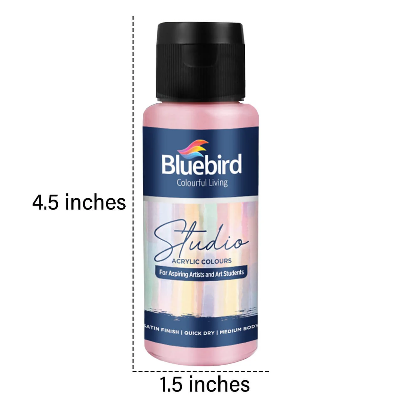 Studio Acrylic Colours - 100 ml - Set of 6 Pastel Shades - Image 2