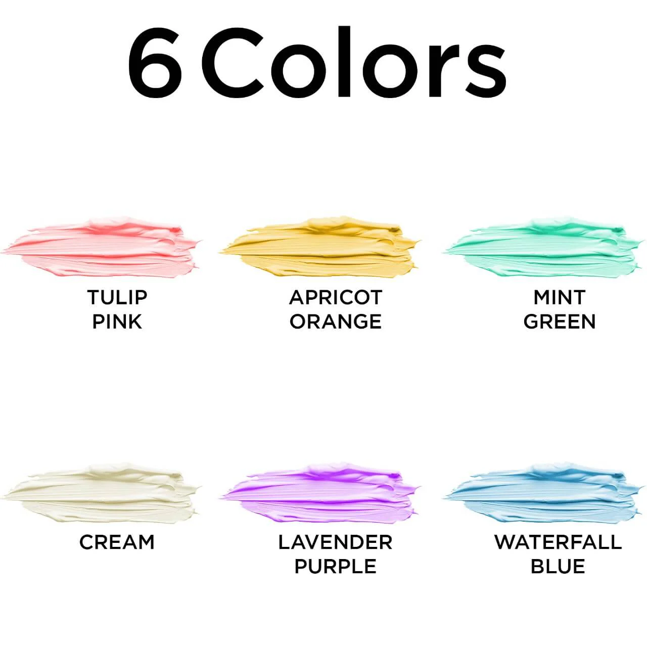 Studio Acrylic Colours - 100 ml - Set of 6 Pastel Shades - Image 6