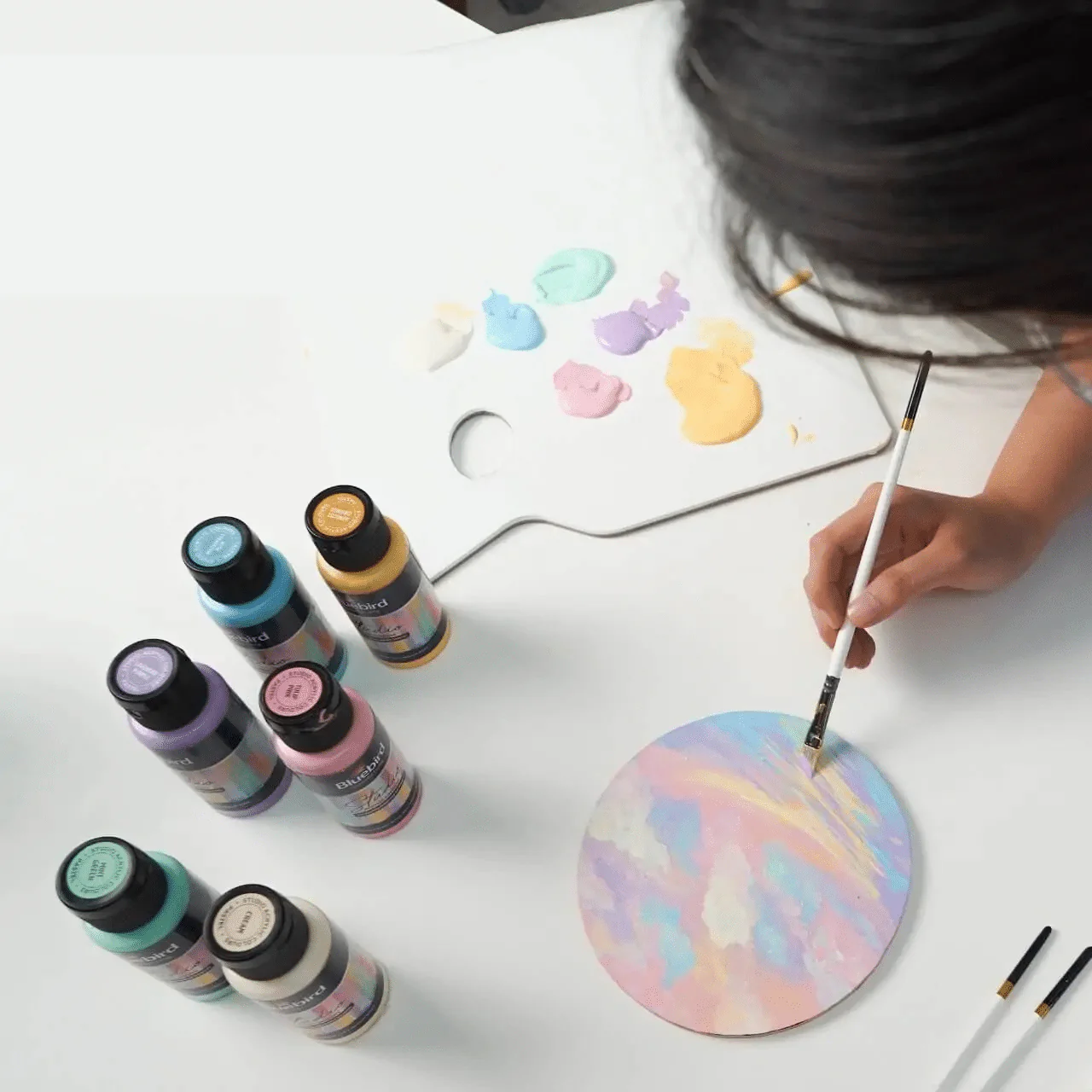 Studio Acrylic Colours - 100 ml - Set of 6 Pastel Shades - Image 7