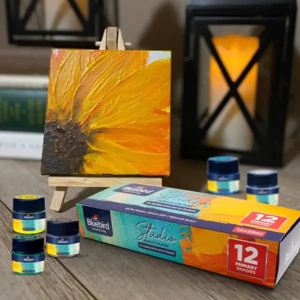 Studio Acrylic Colours – 25 ml – Set of 12 Primary Shades - Image 4