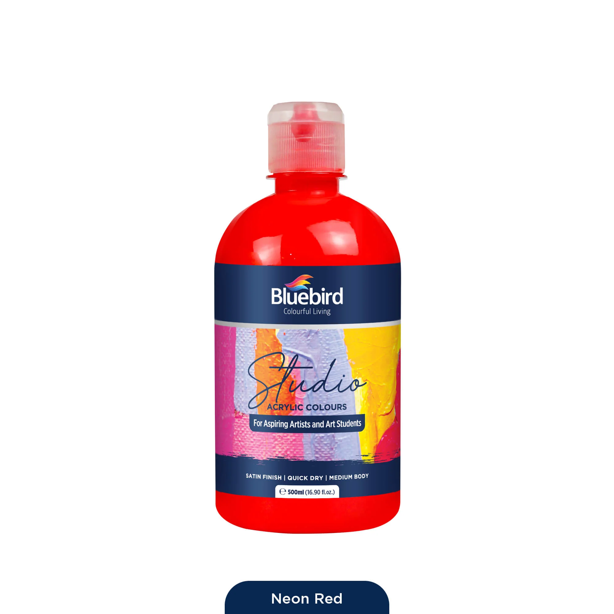 Studio Acrylic Colours - 500 ml - Neon - Image 3