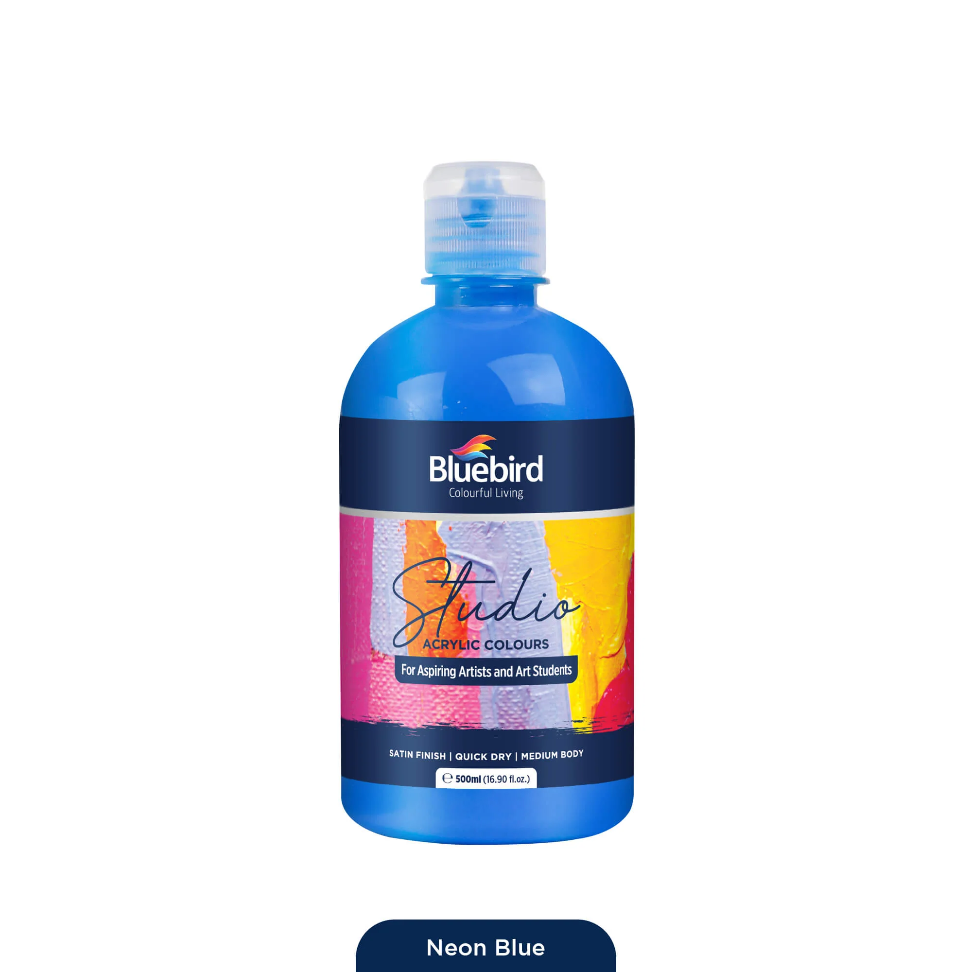 Studio Acrylic Colours - 500 ml - Neon - Image 7