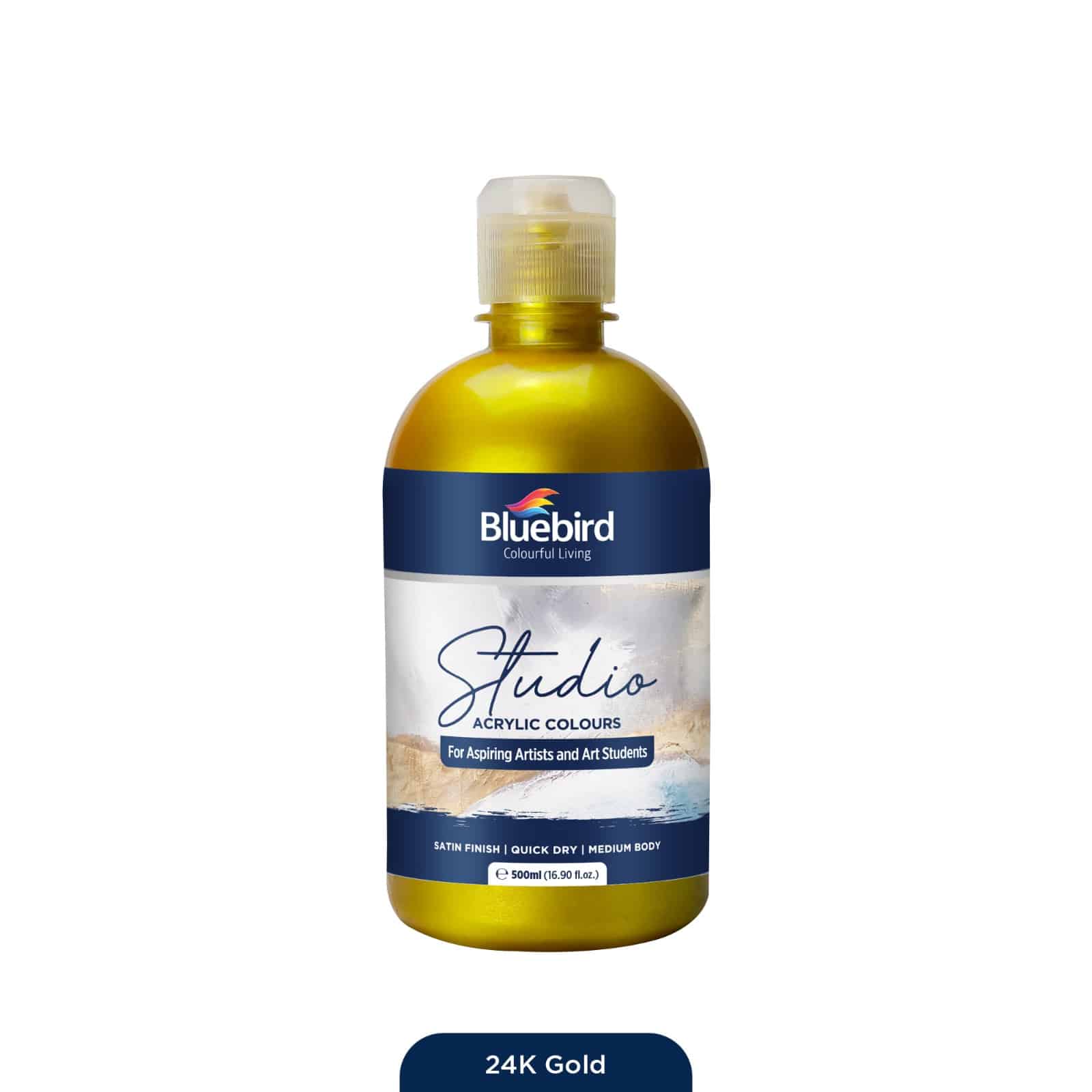 Studio Acrylic Colours - 500 ml - Pearlescent Shades - Image 2