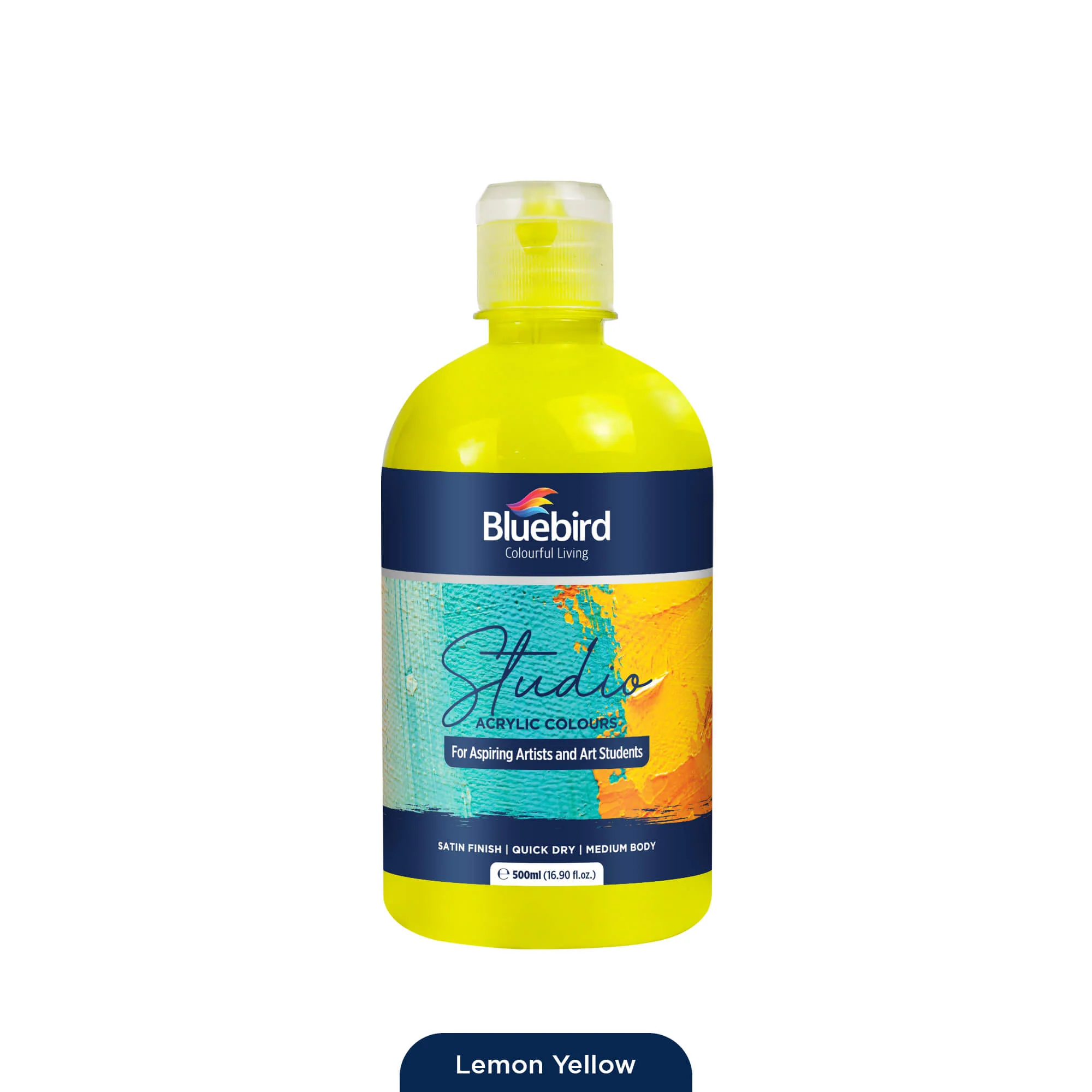 Studio Acrylic Colours - 500 ml - Primary Shades - Image 5