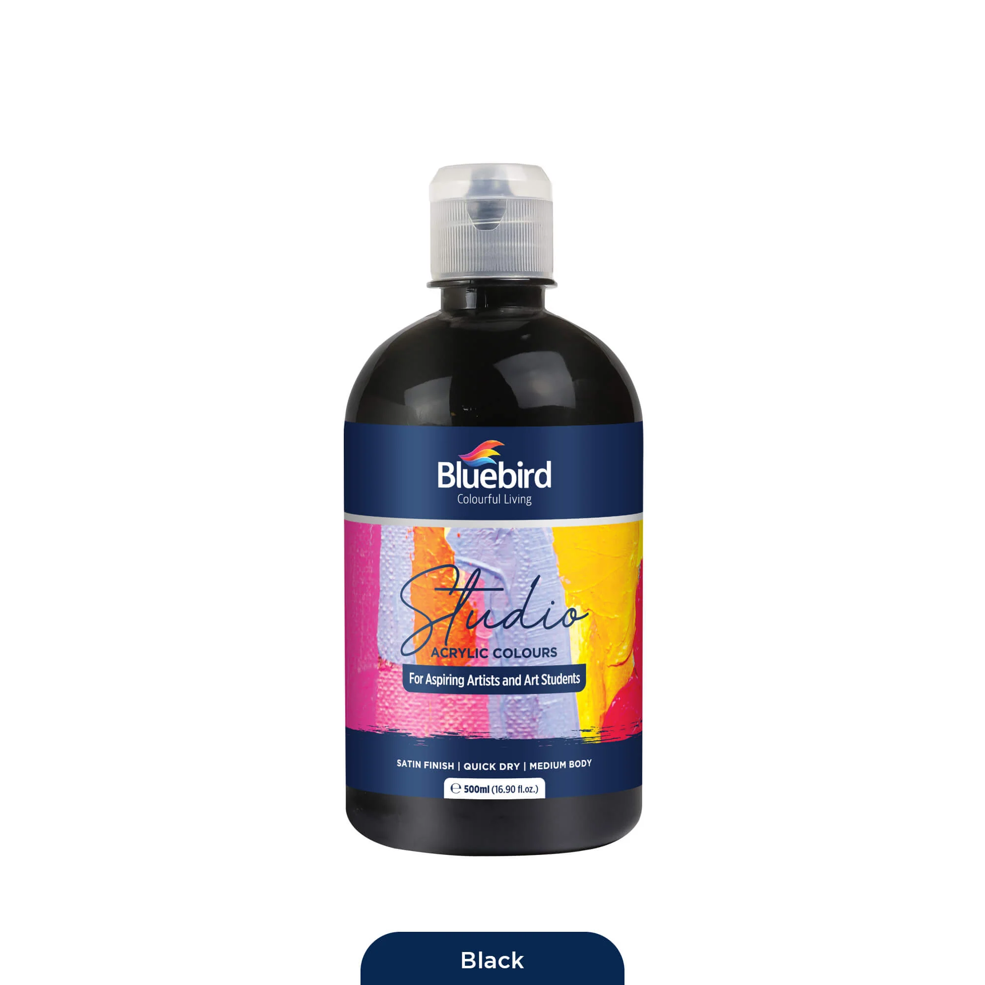 Studio Acrylic Colours - 500 ml - Primary Shades - Image 6